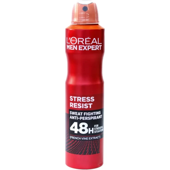 اسپری ضد تعریق مردانه مدل Stress Resist لورال – L’Oreal Men Expert Stress Resist 48H Spray⁹